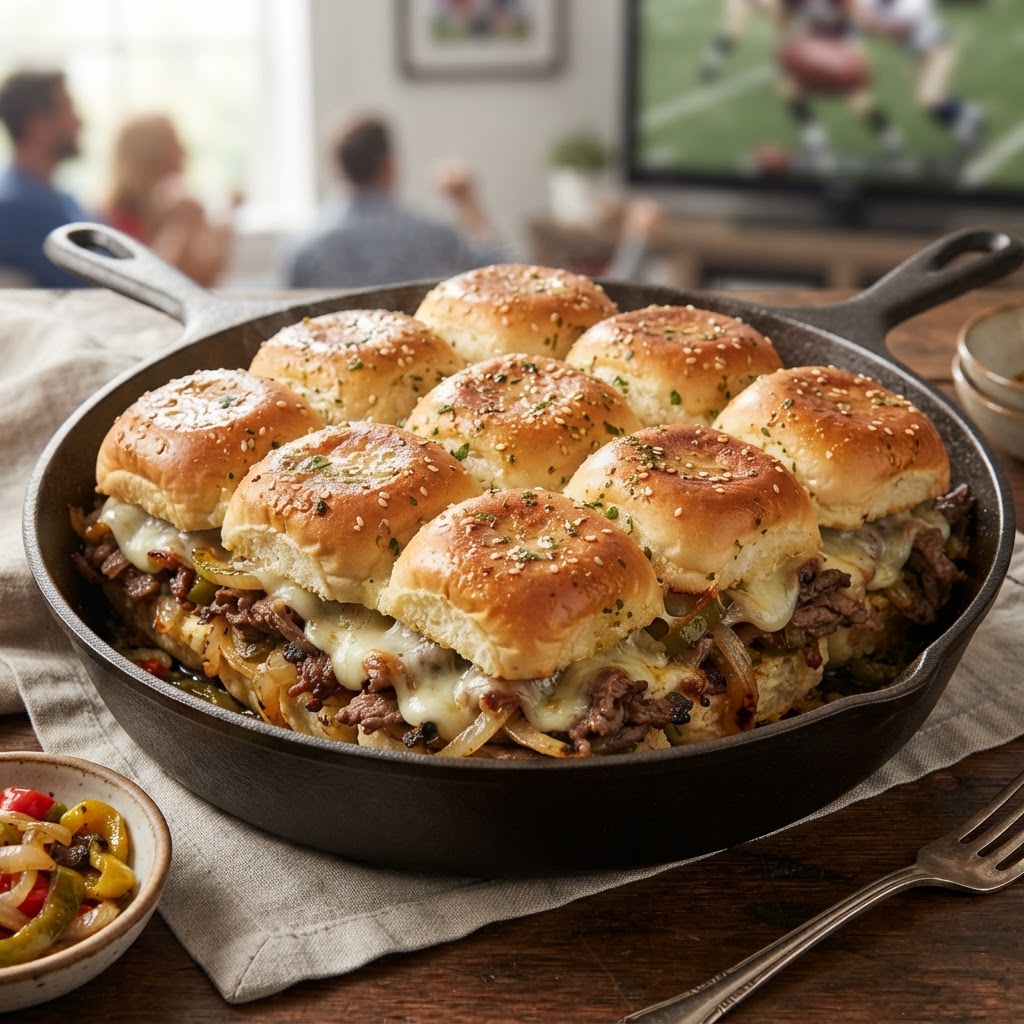Philly Cheesesteak Sliders