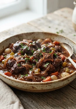 Red Wine Braised Oxtail