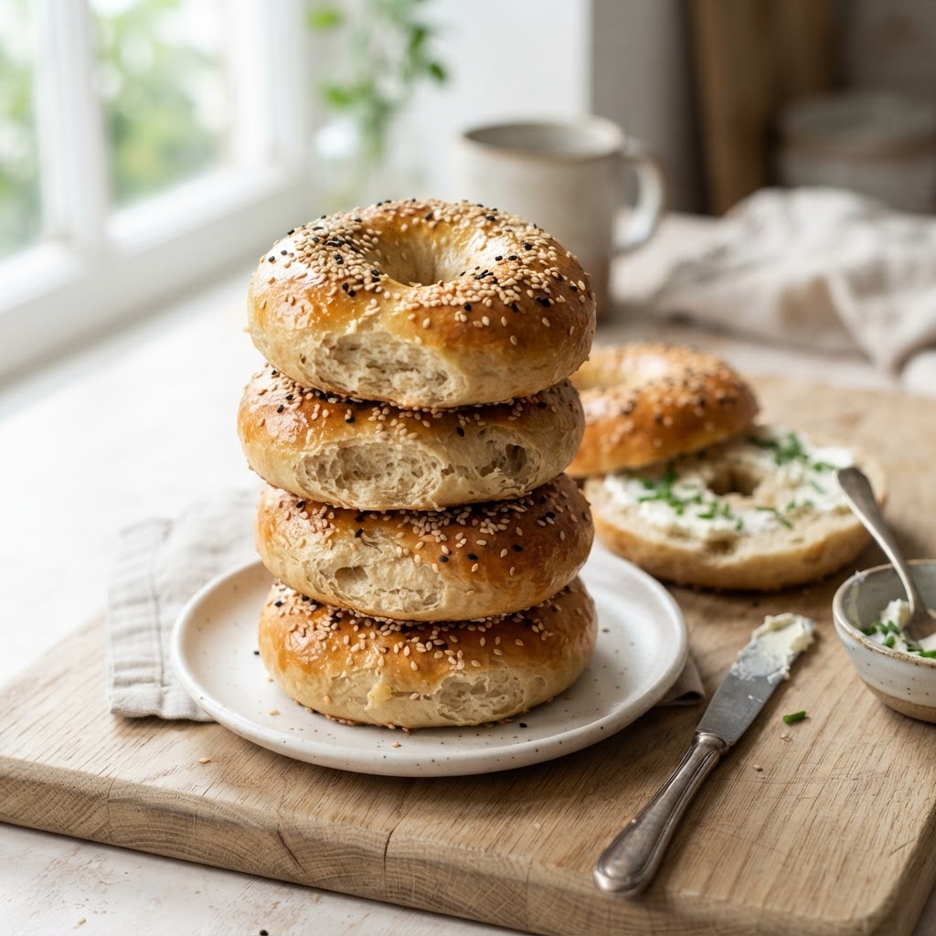 Greek Yogurt Bagels