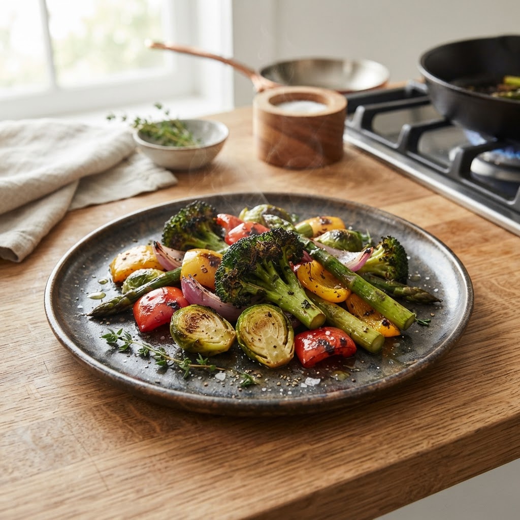 How to Char Vegetables Without Burning the Outside
