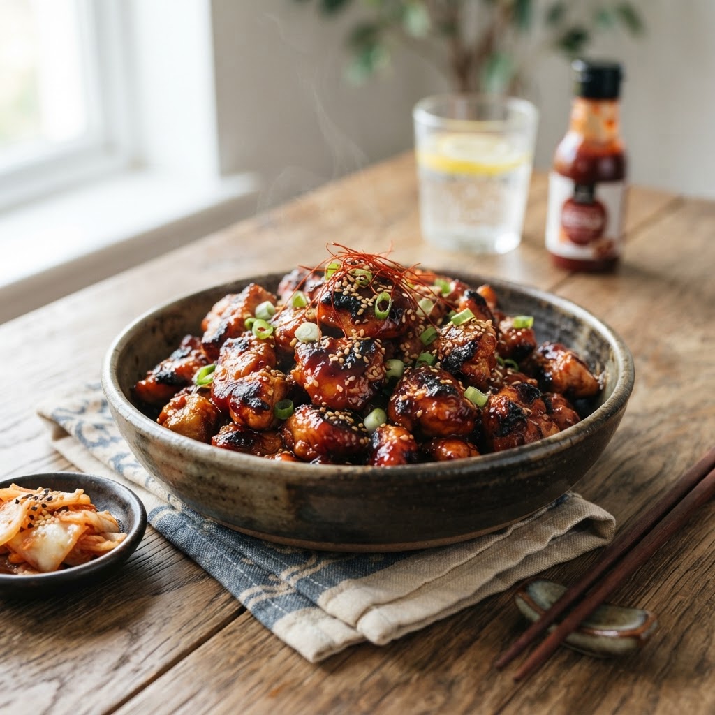Air Fryer Korean BBQ Chicken Bites