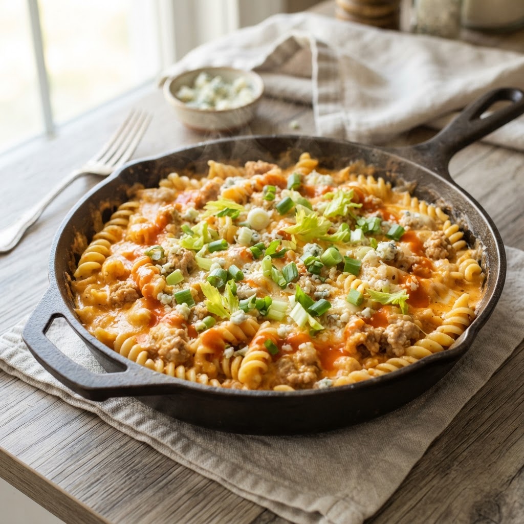 One-Pot Buffalo Turkey Pasta