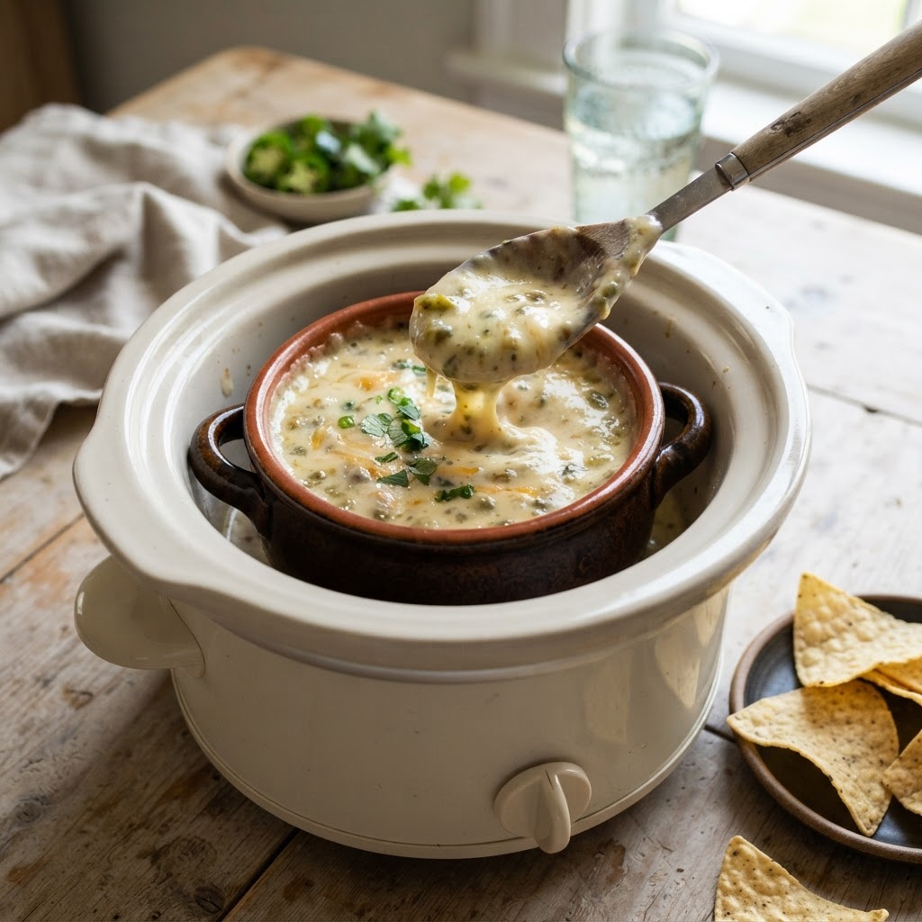 Slow Cooker Queso Verde