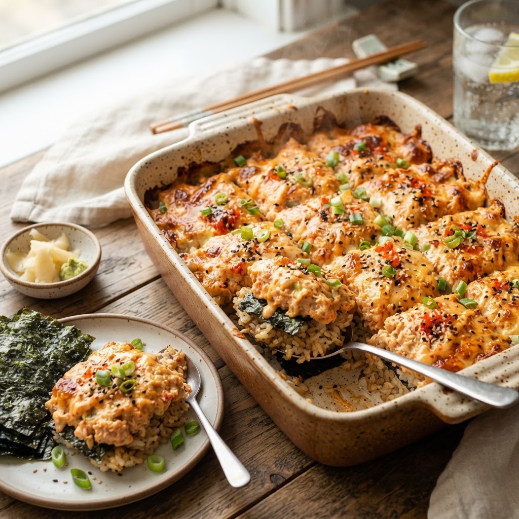 Spicy Tuna Sushi Bake