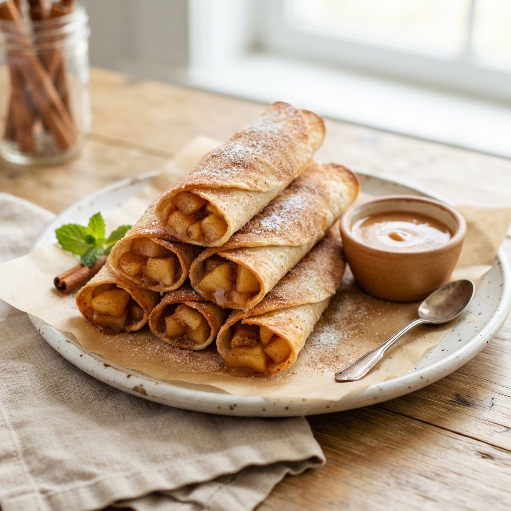 Air Fryer Apple Pie Taquitos