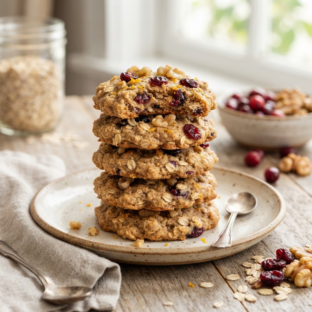 Cranberry Orange Breakfast Cookies