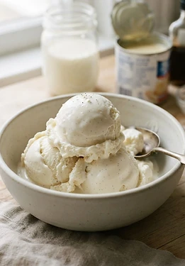 No-Churn Vanilla Ice Cream