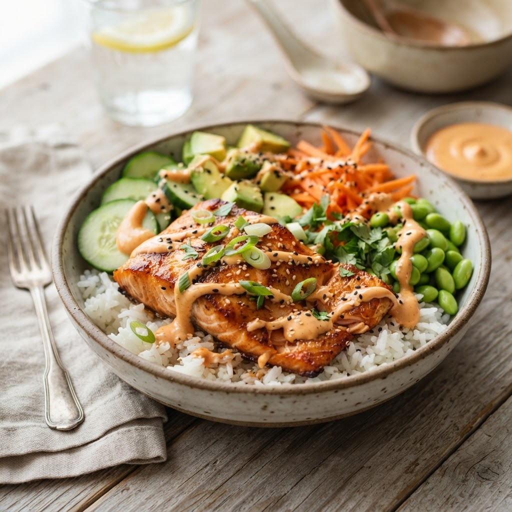 Bang Bang Salmon Bowls