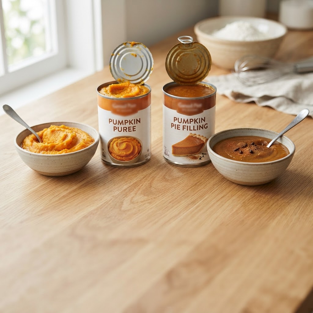 Pumpkin Puree vs Pumpkin Pie Filling