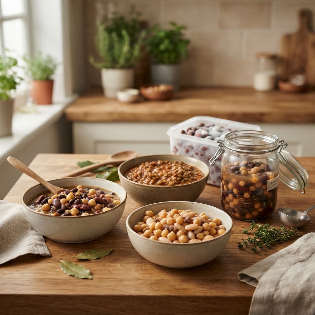 Cooked Beans and Lentils: How to Store, Freeze, and Reheat Them