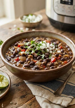 Pressure Cooker Cuban Black Beans