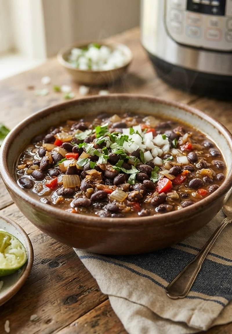 Pressure Cooker Cuban Black Beans