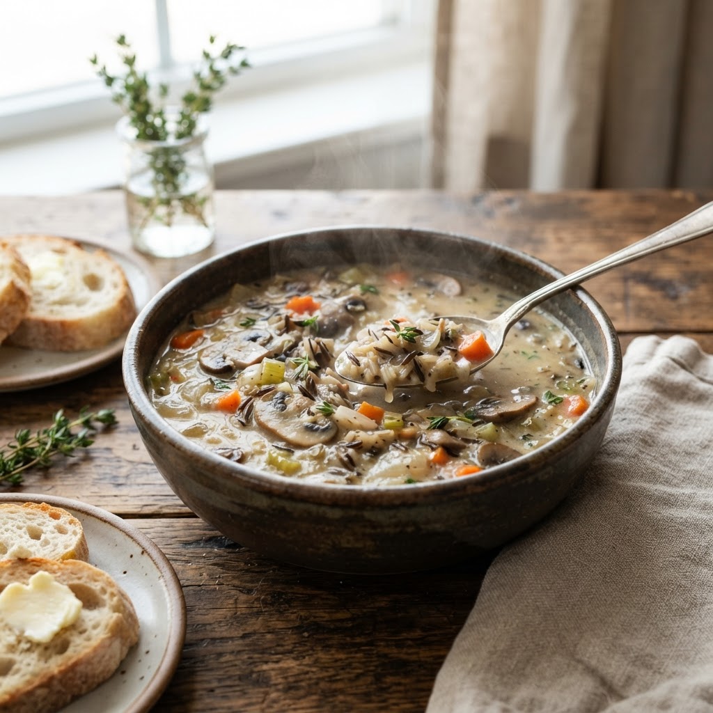 Mushroom Wild Rice Soup