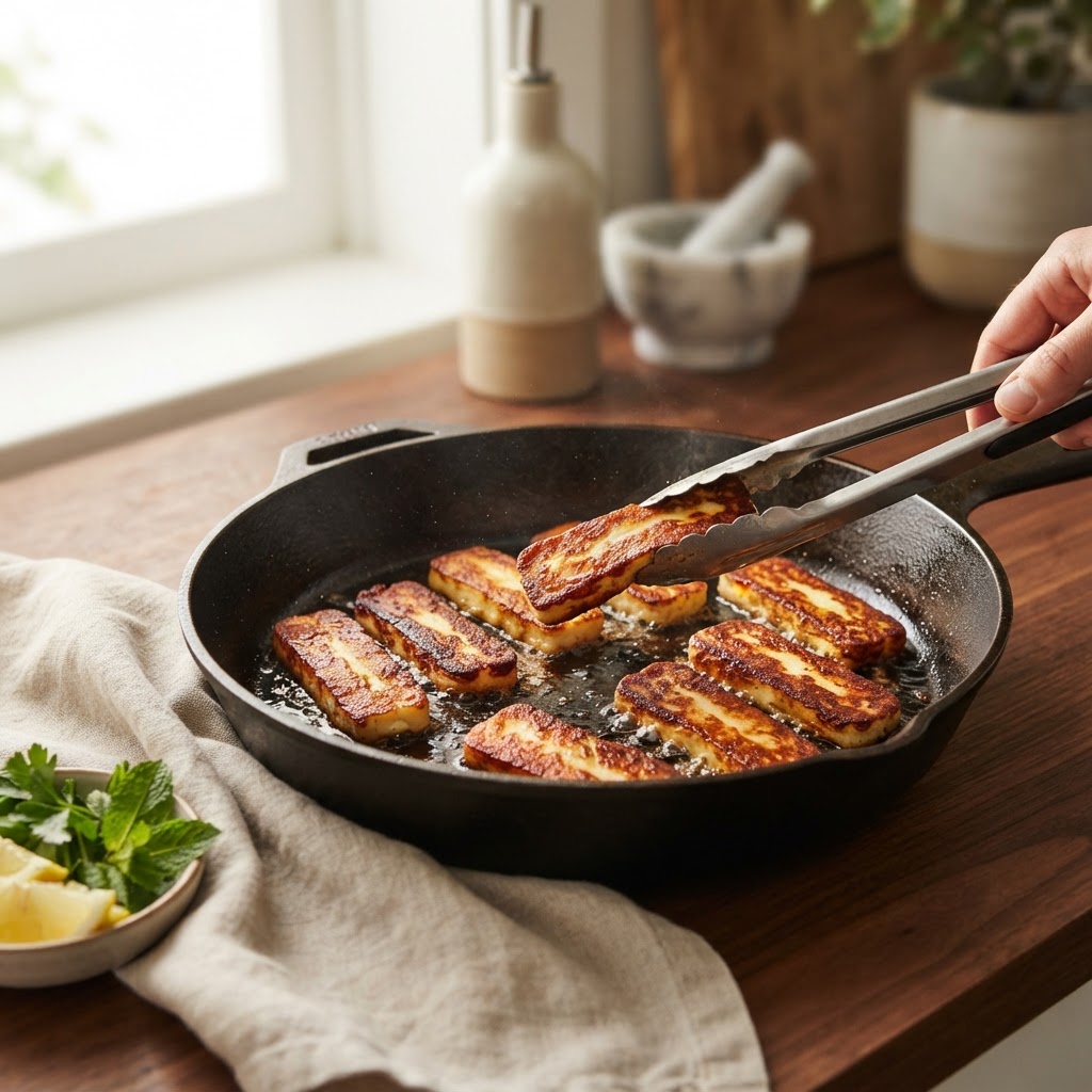 Why Halloumi Sticks to the Pan or Grill—and How to Prevent It
