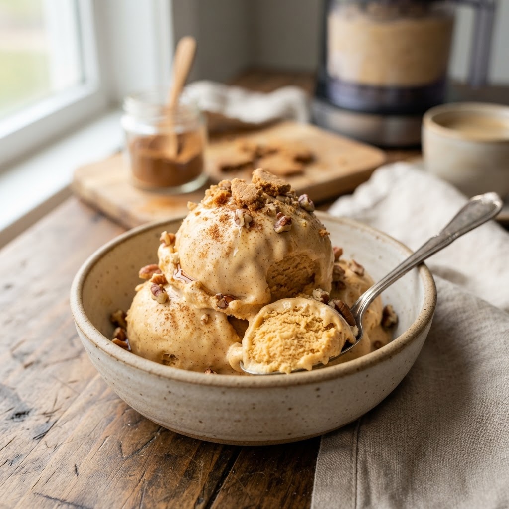 Ninja Creami Pumpkin Pie Protein Ice Cream