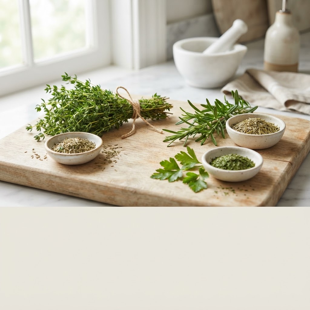 Fresh to Dried Herbs Conversion Chart