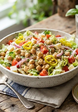 Crunchy Italian Grinder Chickpea Salad