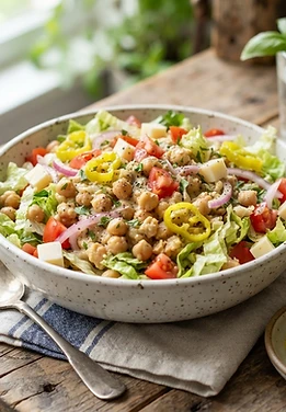 Crunchy Italian Grinder Chickpea Salad