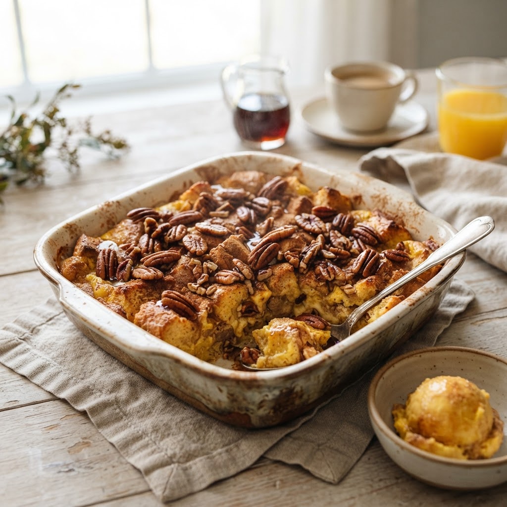 Maple Pecan Breakfast Casserole