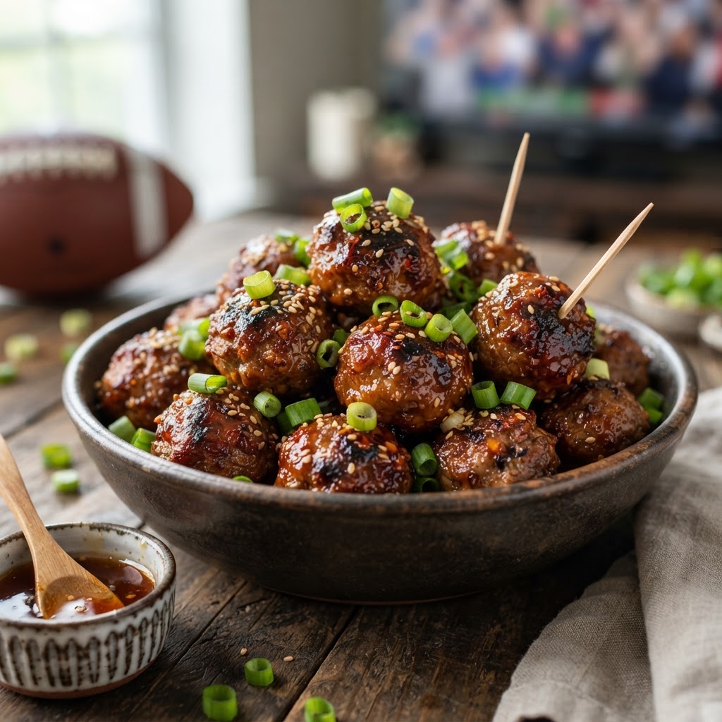Game Day Hot Honey Meatballs