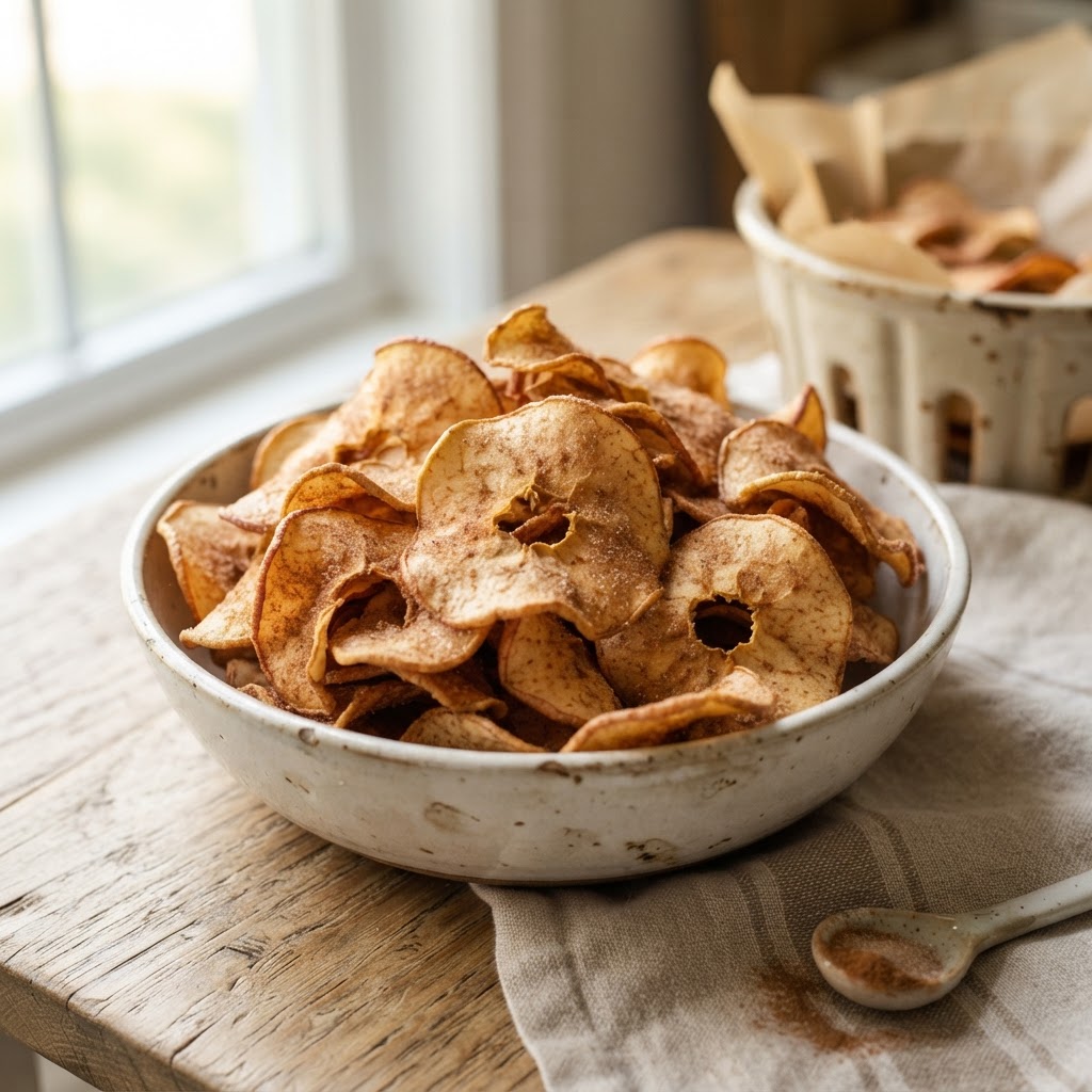 Air Fryer Cinnamon Apple Chips