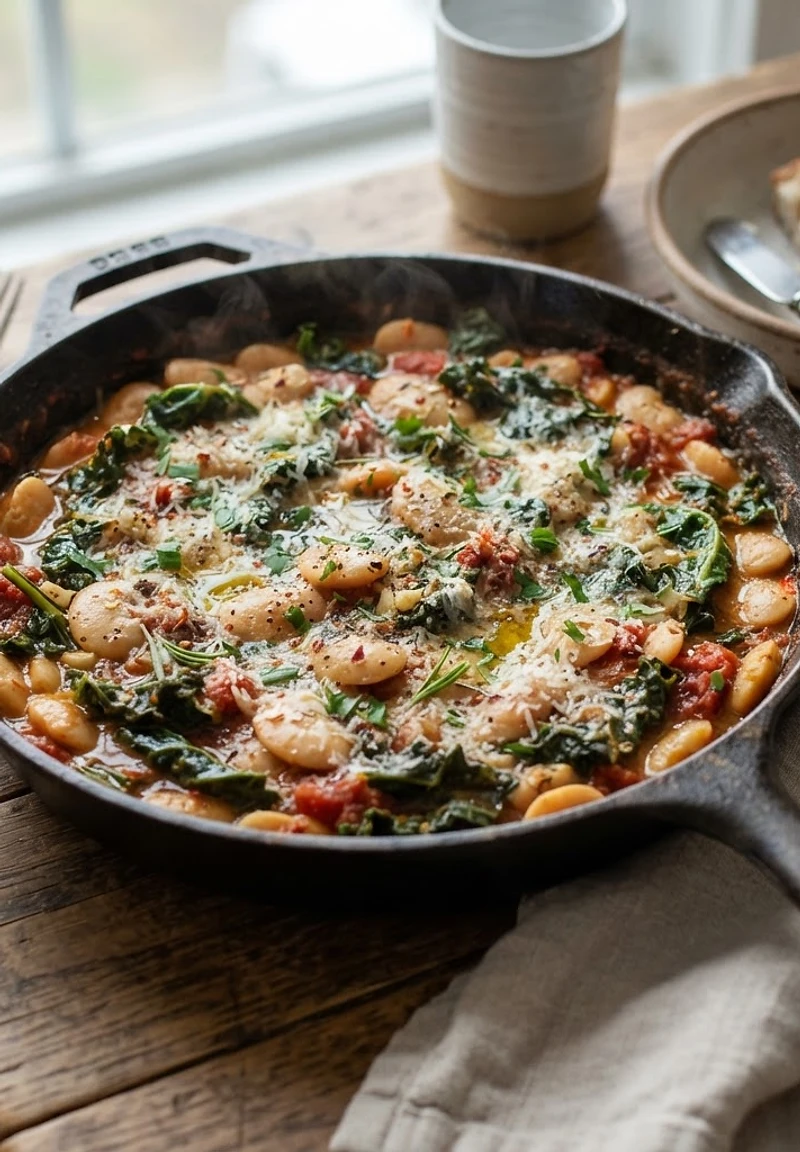 Tuscan Butter Beans with Kale