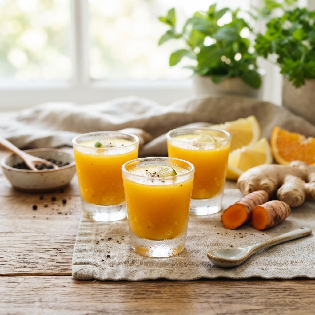 Ginger Lemon Turmeric Shots