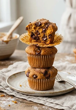 Pumpkin Chocolate Chip Muffins