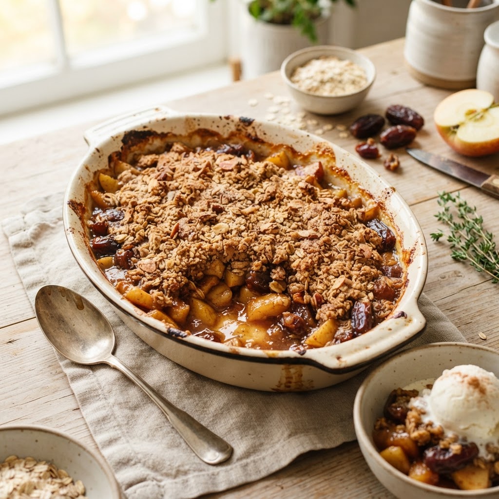 Apple Date Crumble