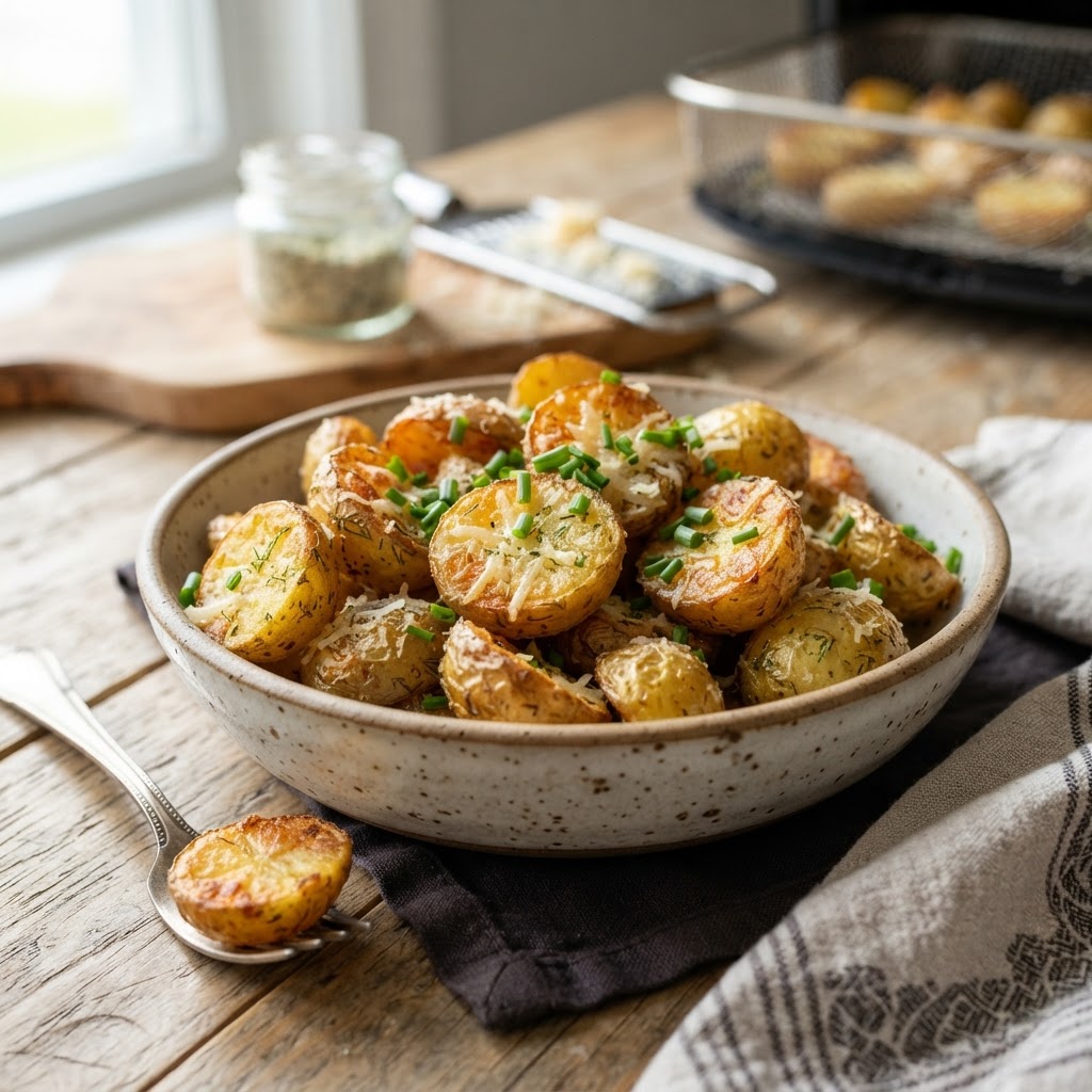 Air Fryer Crispy Ranch Potatoes