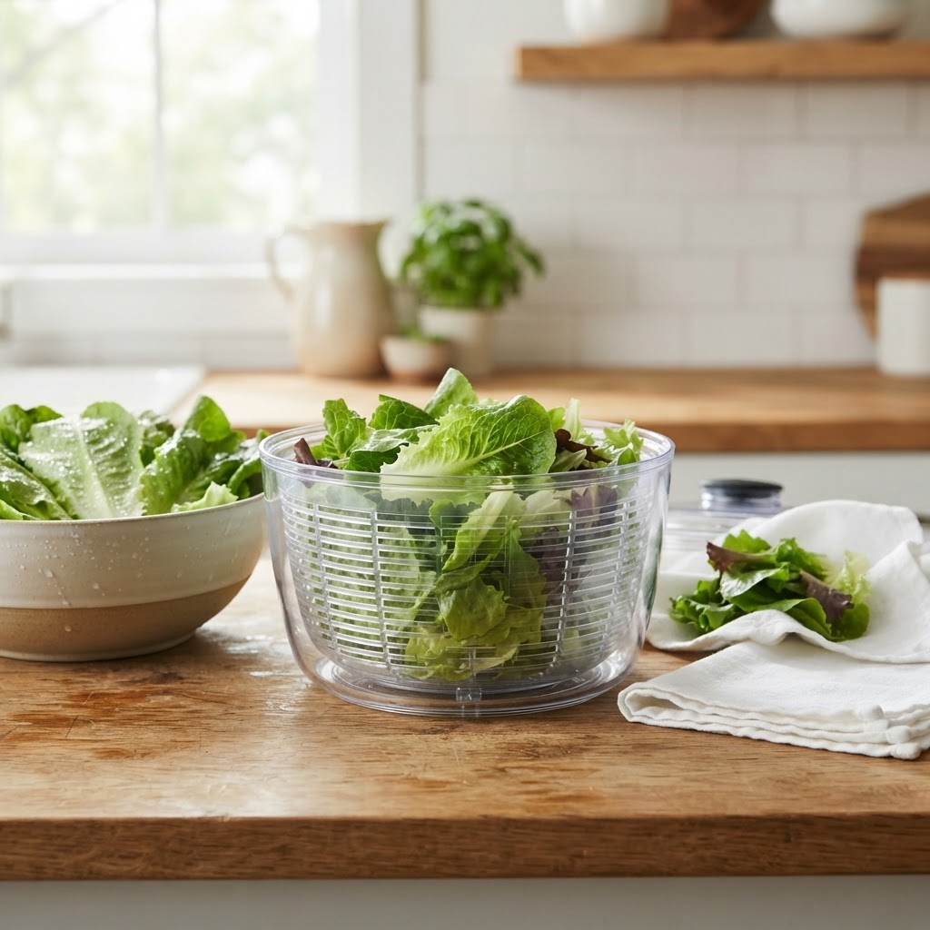 How to Wash and Dry Salad Greens So Dressings Actually Cling