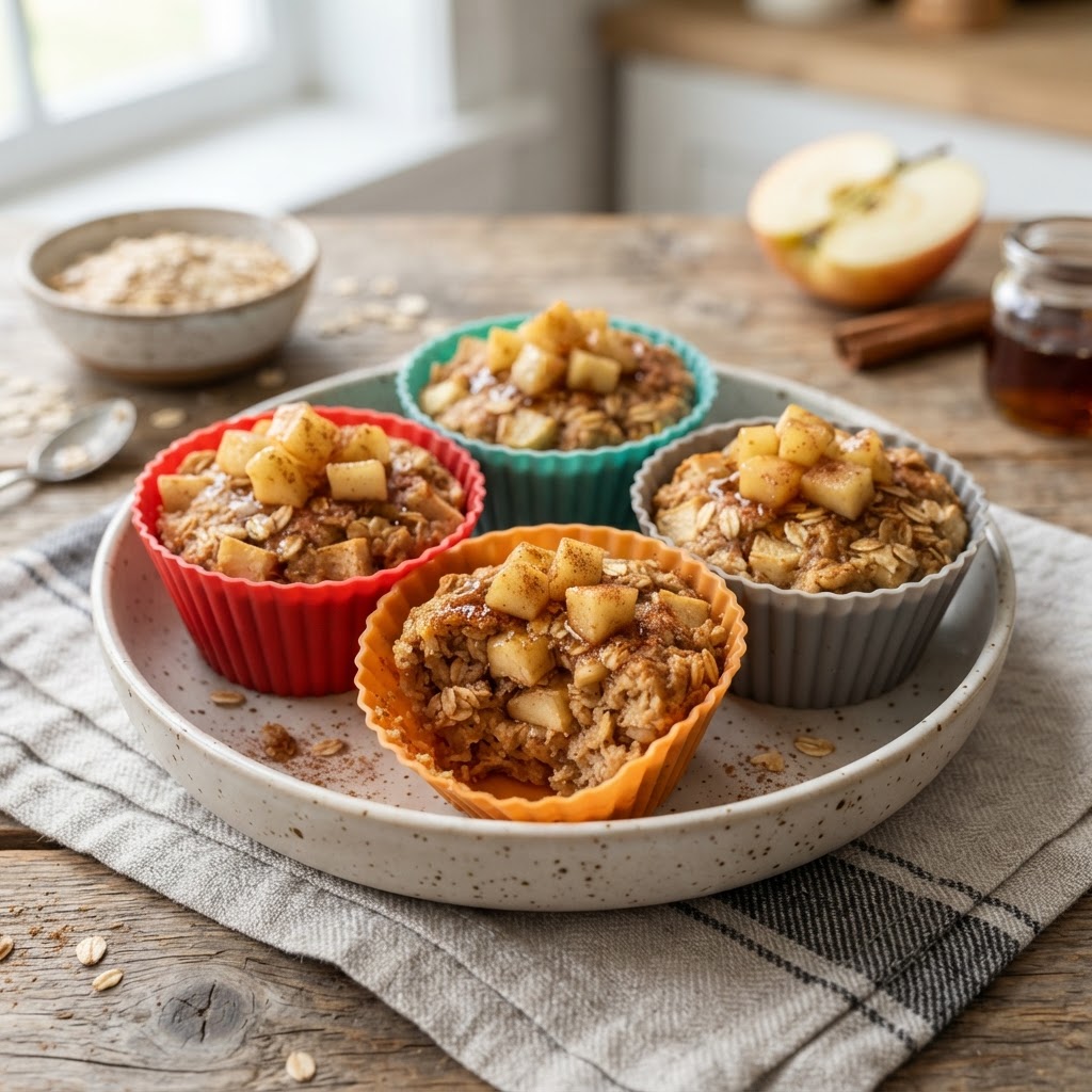 Air Fryer Apple Cinnamon Oat Cups