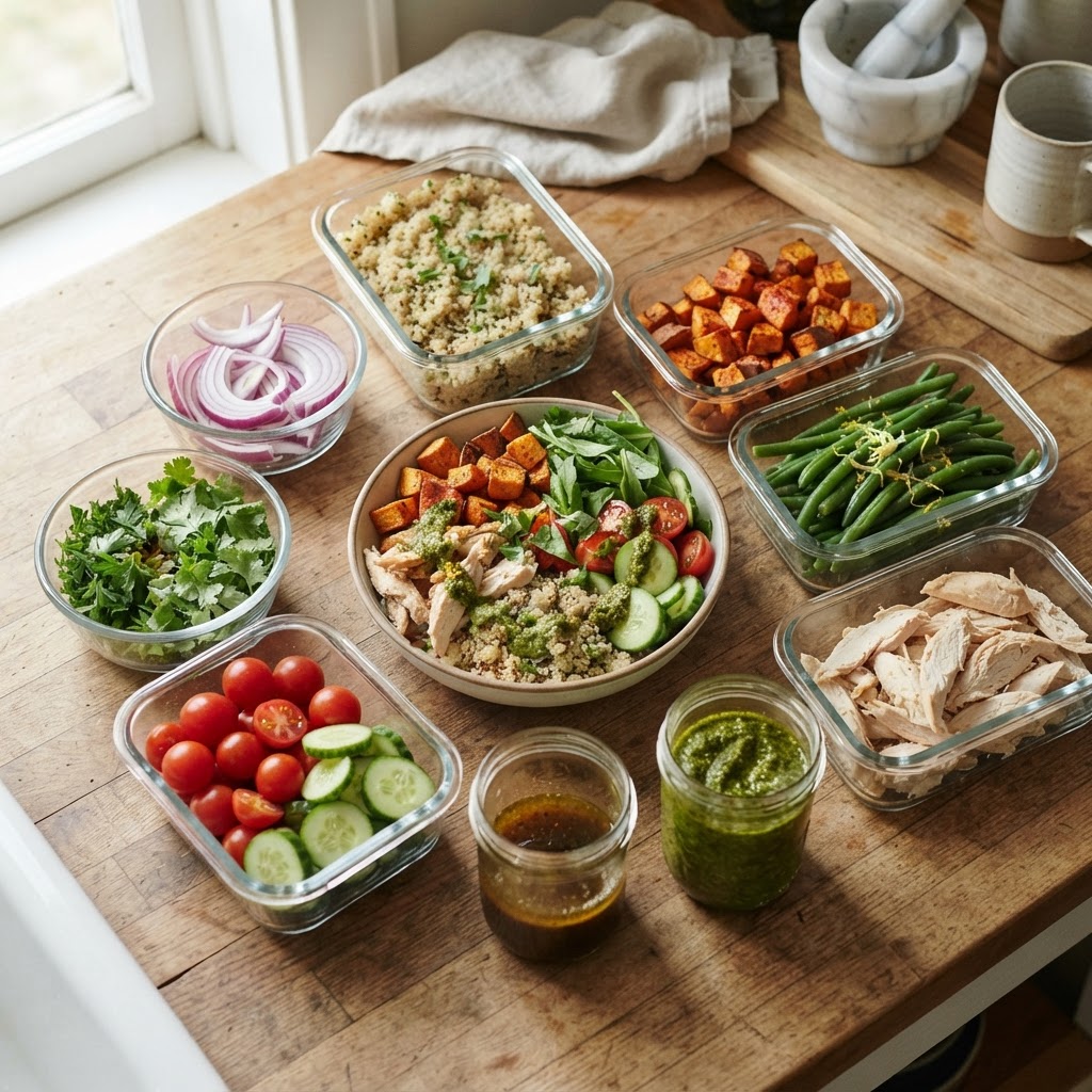 How to Prep Dinner Components for the Week Without Fully Meal-Prepping