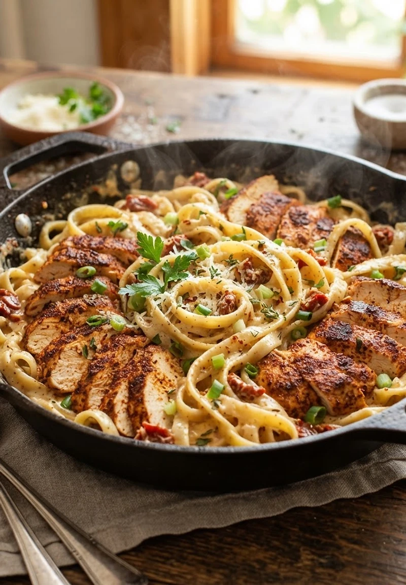 Cajun Chicken Alfredo Skillet