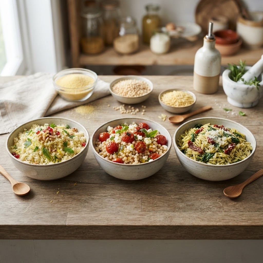 Couscous, Israeli Couscous, and Orzo: What’s the Difference?