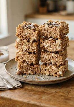 Tahini Brown Butter Crispy Rice Treats