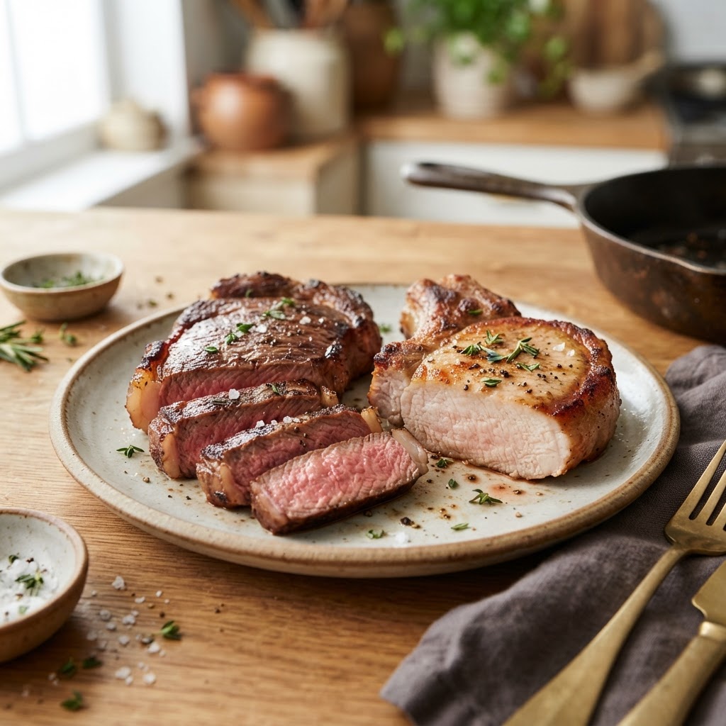 How to Reheat Steak and Pork Without Overcooking the Center