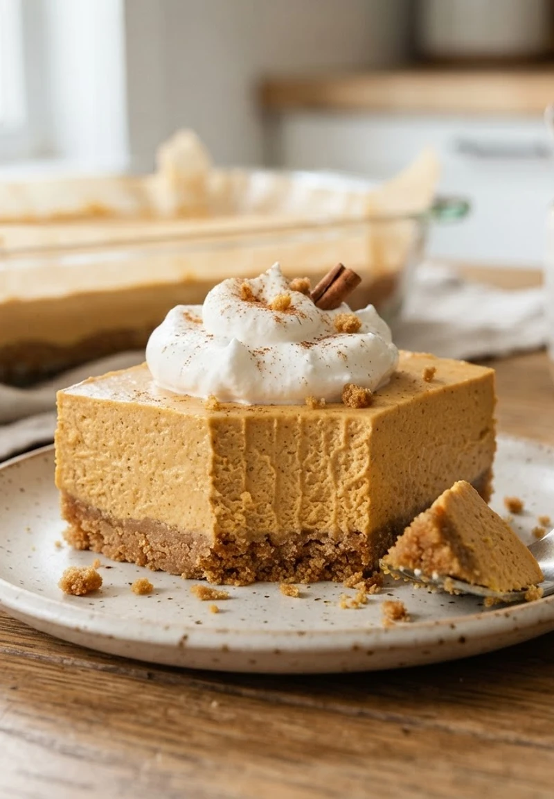 No-Bake Pumpkin Cheesecake Bars