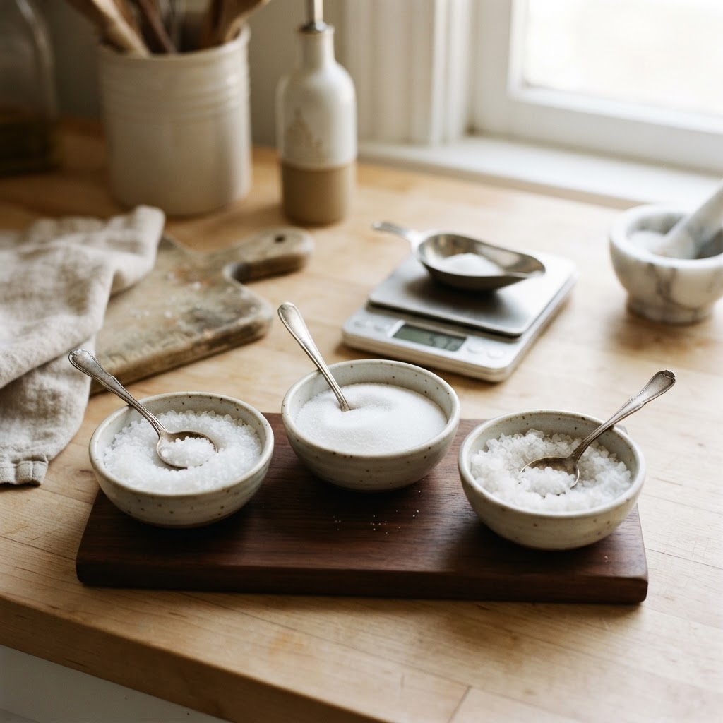 Kosher Salt to Table Salt Conversion: Why Brand and Crystal Size Matter