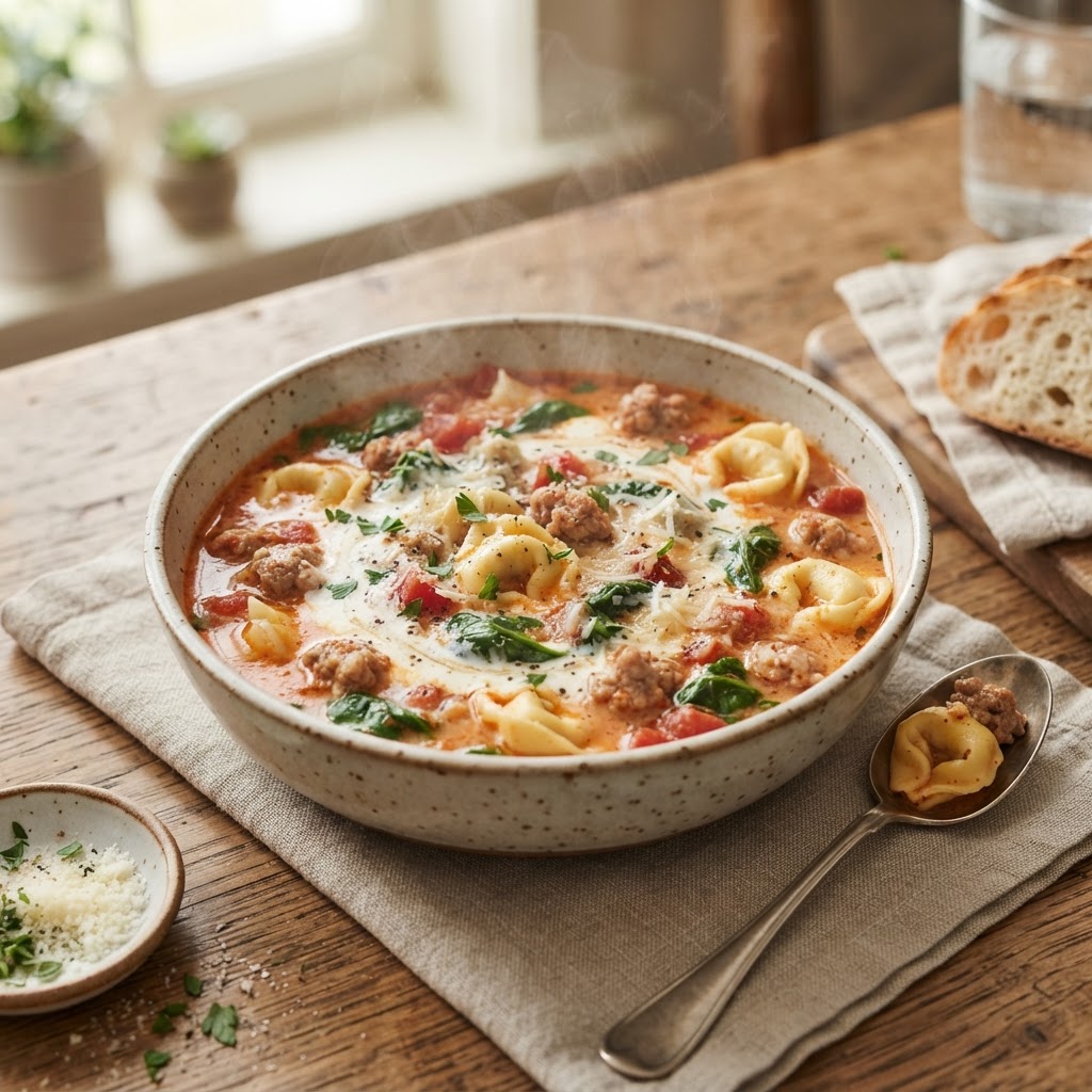 Sausage Tortellini Soup