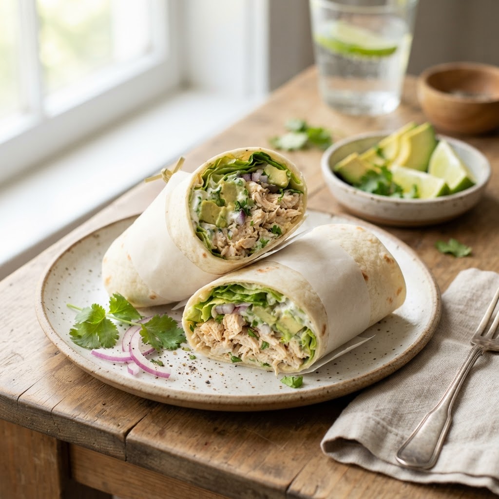 Rotisserie Chicken Avocado Wraps