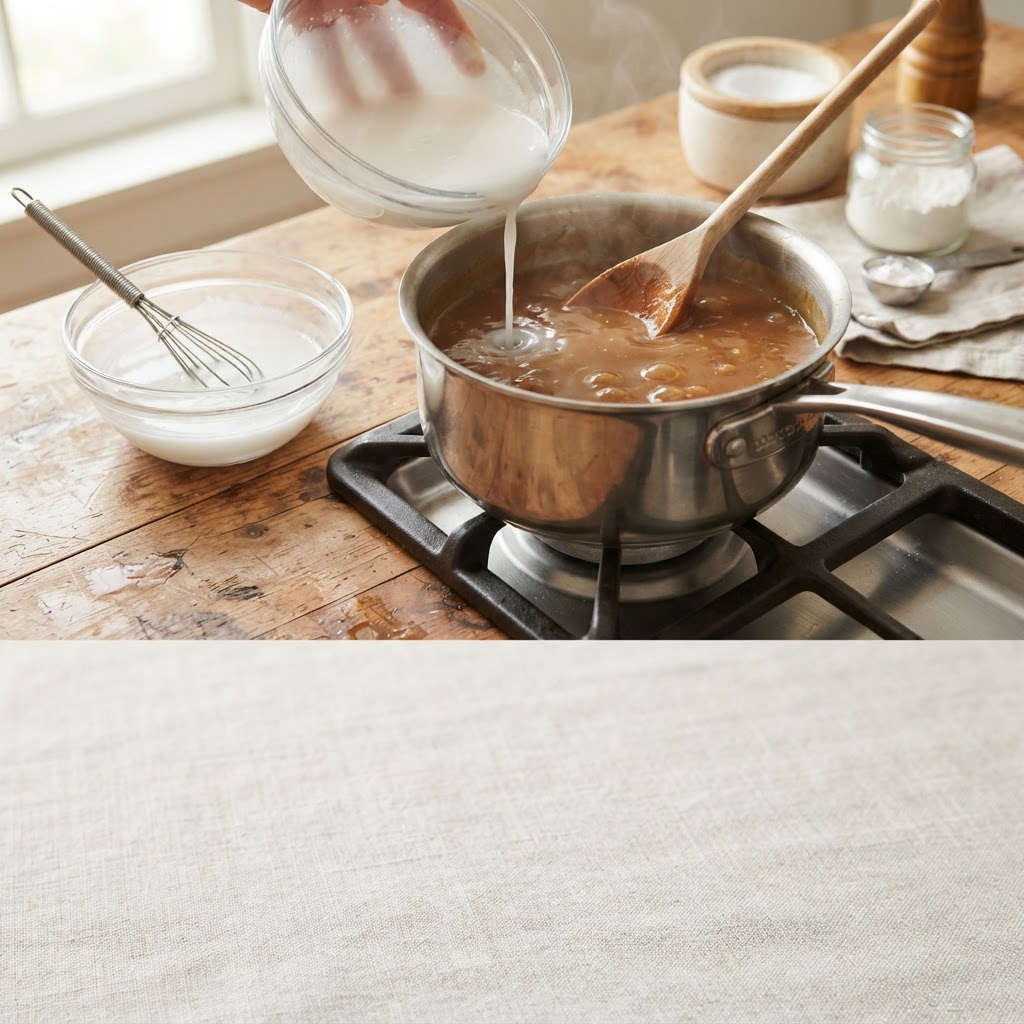 Cornstarch Slurry Ratio for Sauces and Gravy