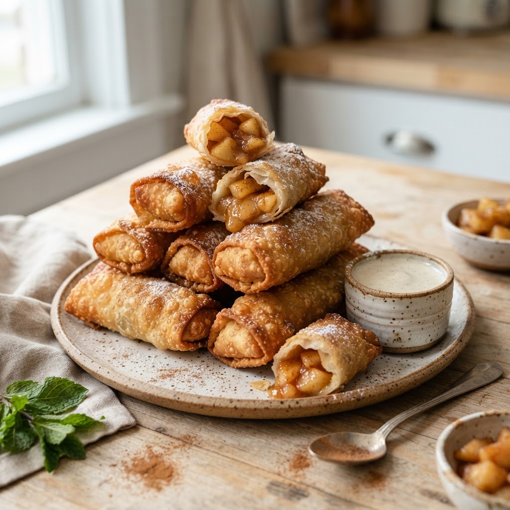 Air Fryer Apple Pie Egg Rolls