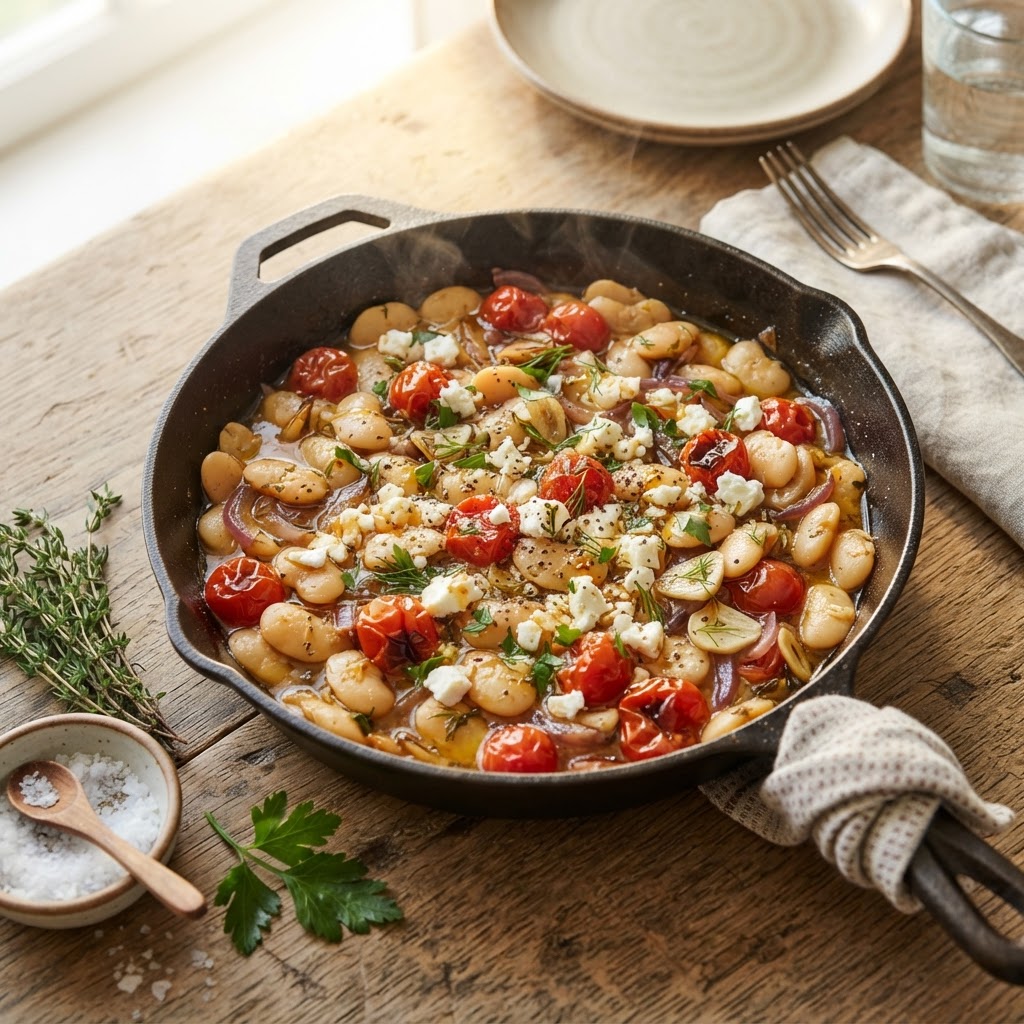 Hot Honey Butter Beans