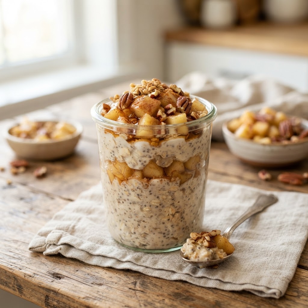 Apple Pie Overnight Oats