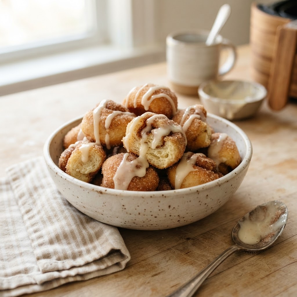 Air Fryer Cinnamon Roll Bites