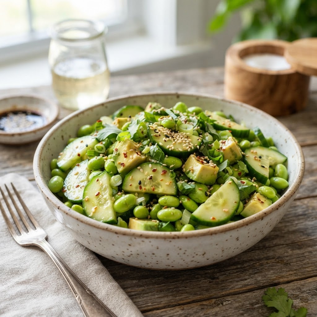 Cucumber Edamame Salad