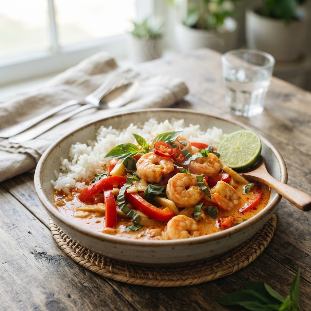 Thai Red Curry Shrimp