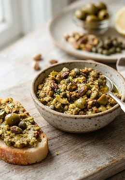 Green Olive Pistachio Tapenade