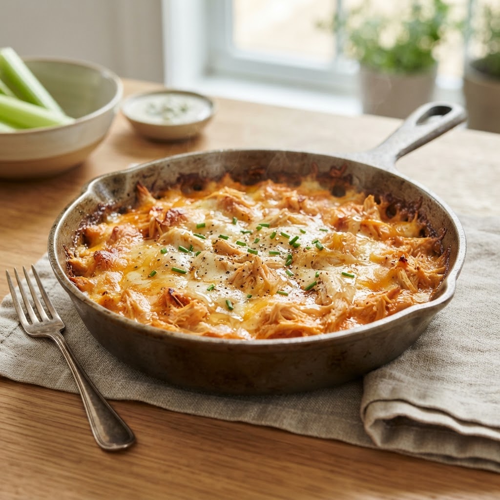 Creamy Buffalo Chicken Skillet